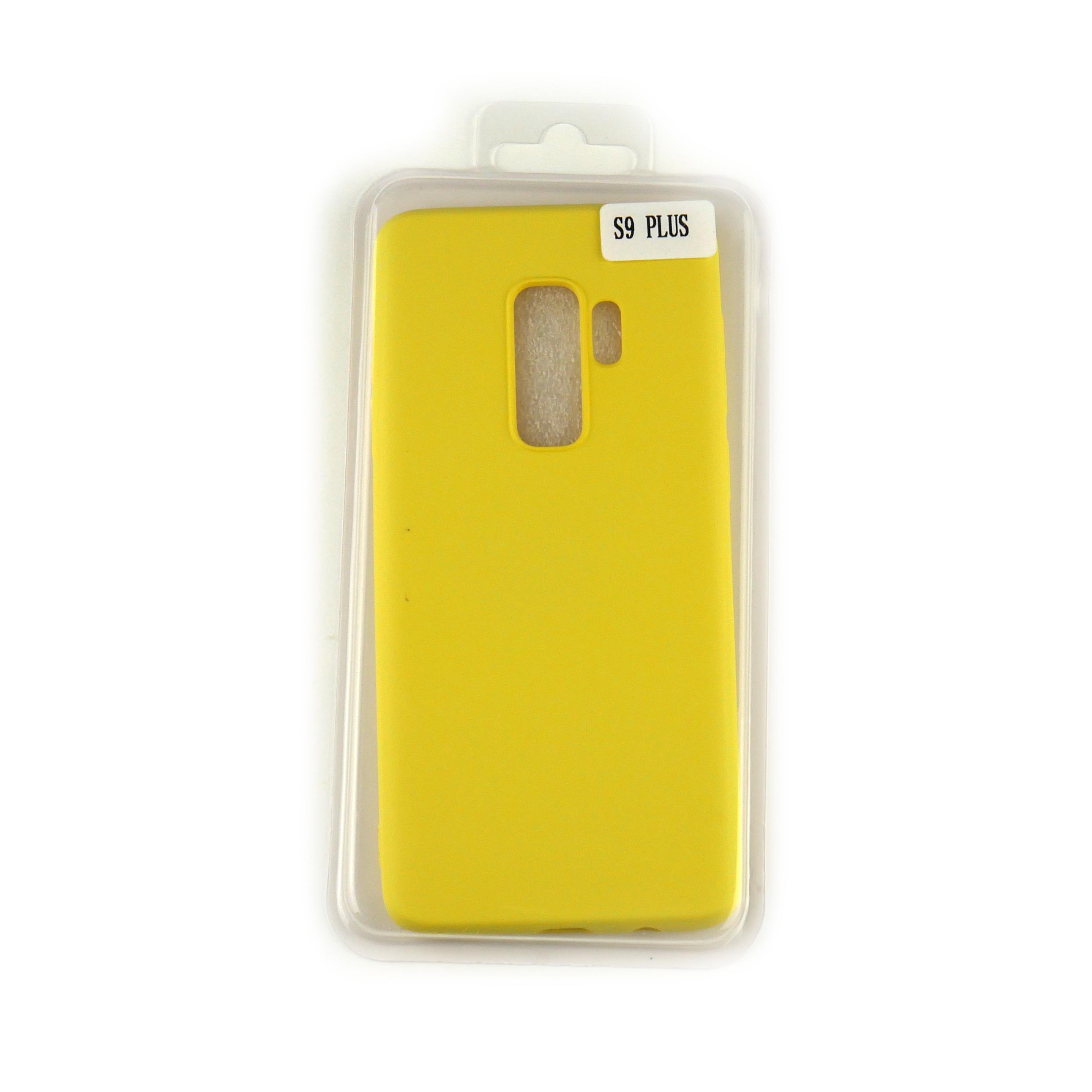 Чехол Silicone Case Full Cover Samsung S9 Plus Желтый