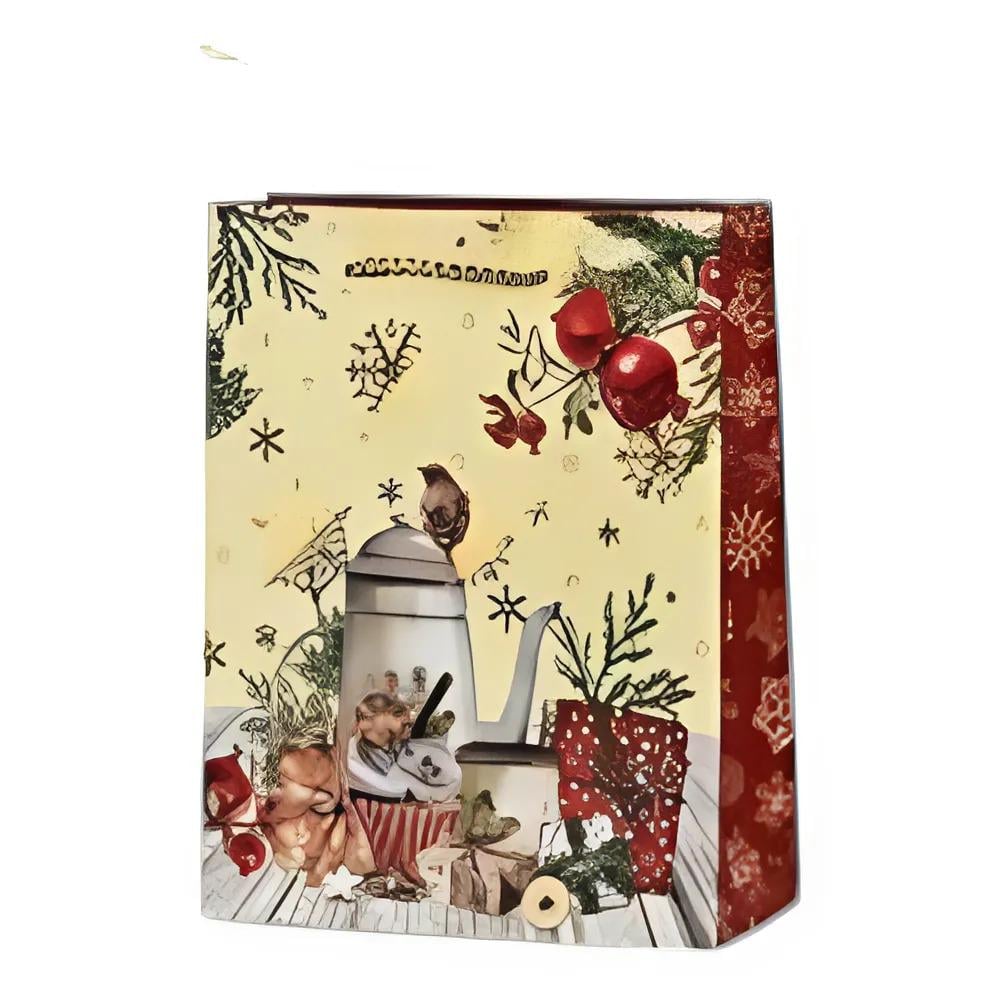 Подарочный пакет Stenson R33021-L Christmas motif 31х42х12 см (e55a1942)