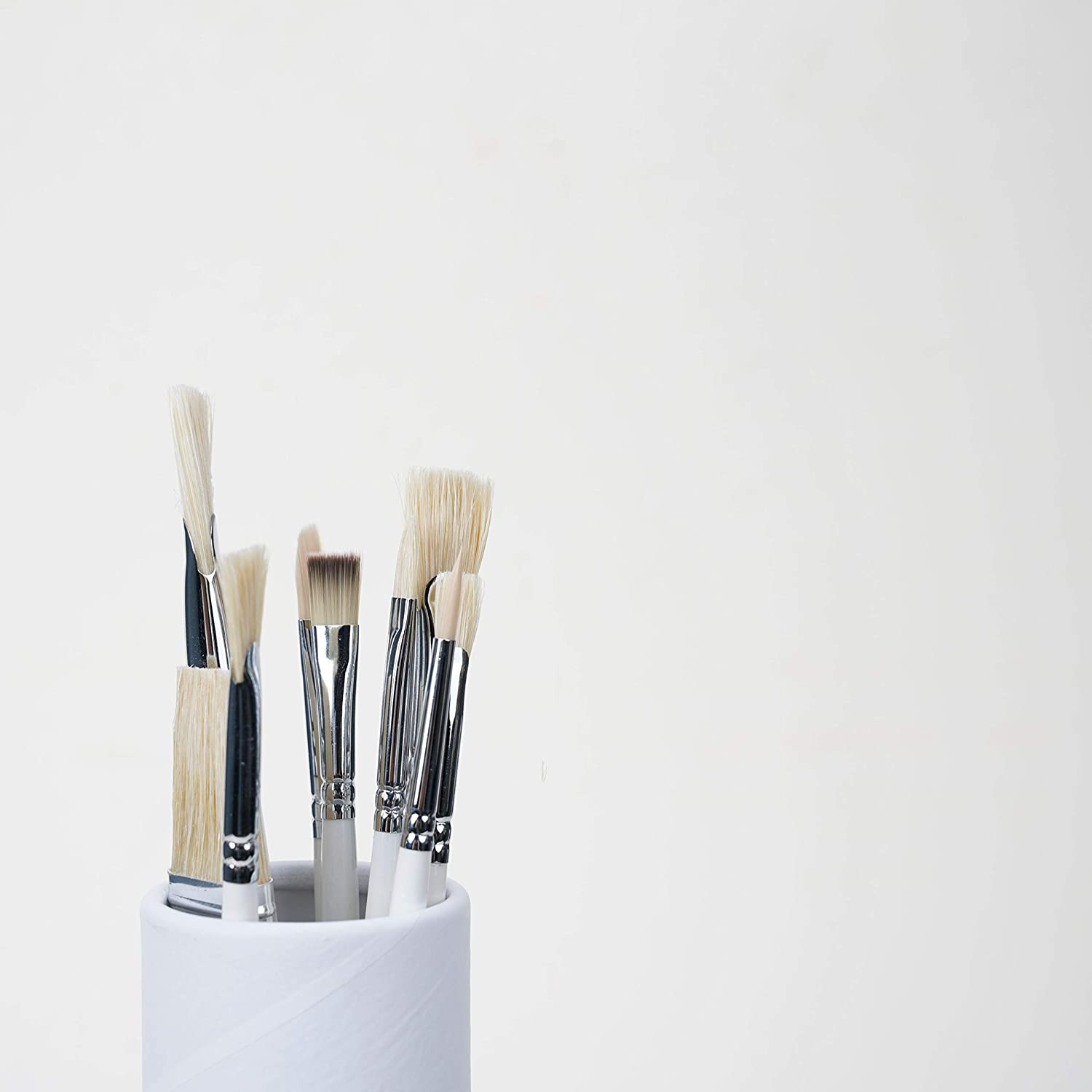 Художественные кисти MIYA ANIMALS Набор 9 шт. из натуральной щетины Розовая коробка - фото 6