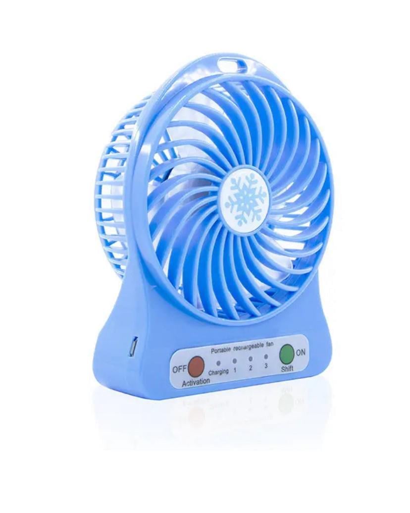 Вентилятор настольный аккумуляторный Mini Fan XSFS-01 7183 Синий Вентилятор настольный аккумуляторный Mini Fan XSFS-01 7183 Синий