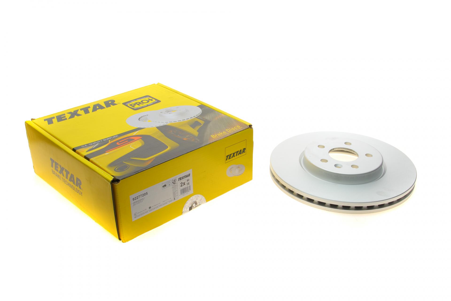 Диск тормозной передний TEXTAR PRO+ для Opel Astra K 15-R16 300x26 мм (92277205)