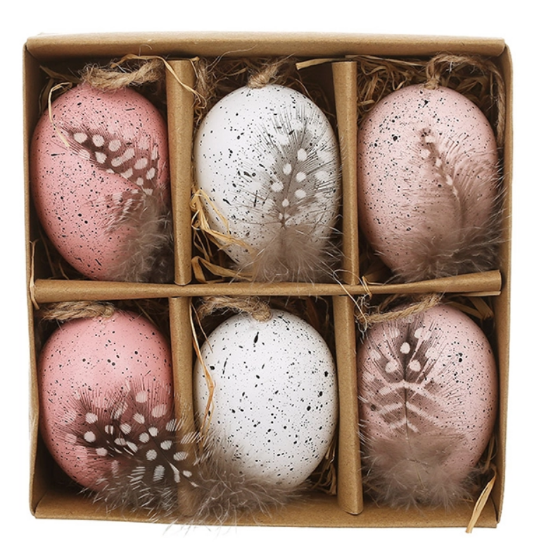 Набор пасхальных украшений на подвесе Писанка 6 шт. (42184)