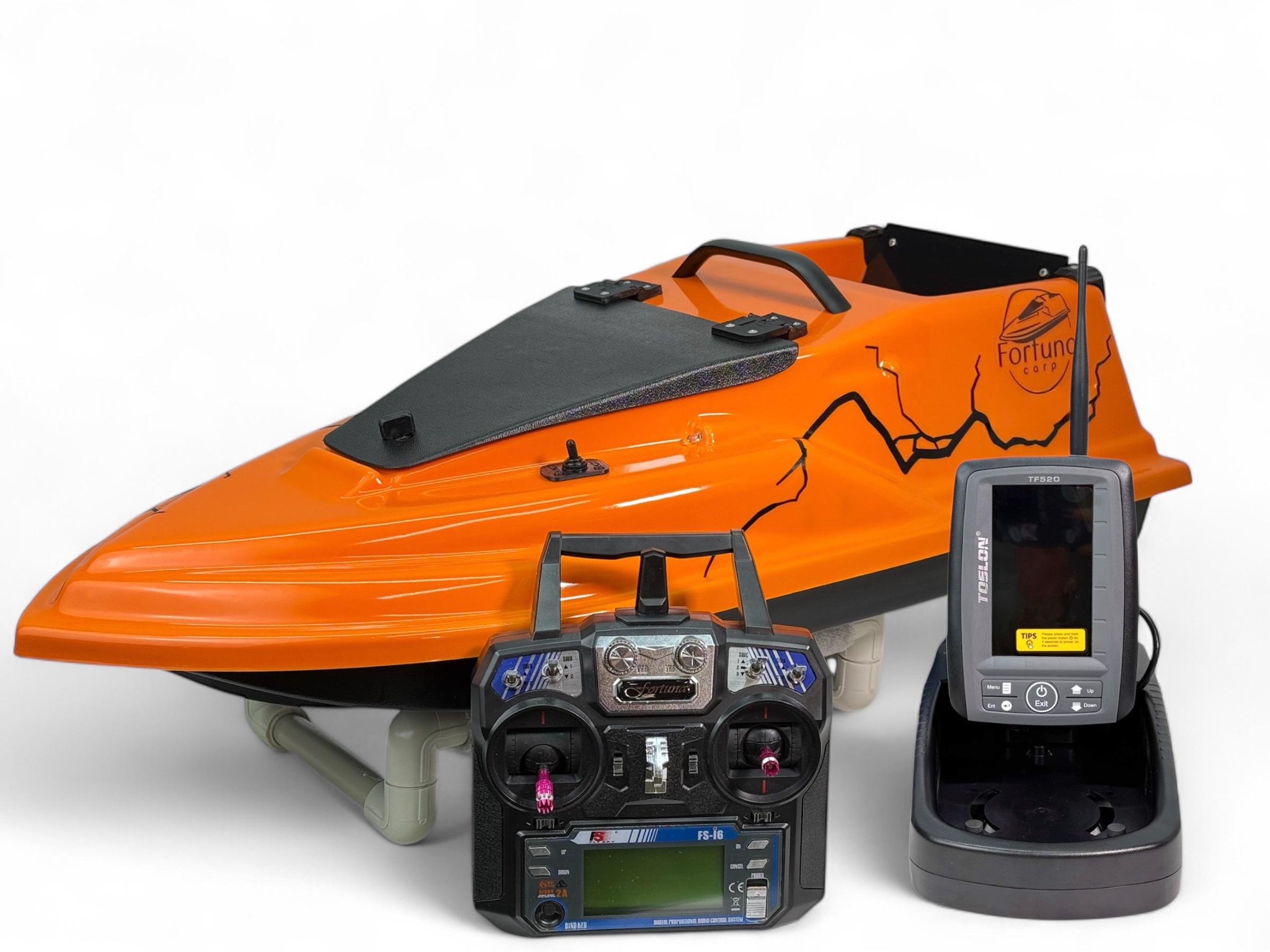 Кораблик для прикормки Фортуна Фурия Шторм GPS V3_10 эхолот Toslon TF520