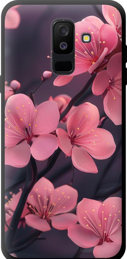 Чехол на Samsung Galaxy A6 Plus 2018 Пурпурная сакура (6075b-1495-42517) Чехол на Samsung Galaxy A6 Plus 2018 Пурпурная сакура (6075b-1495-42517)