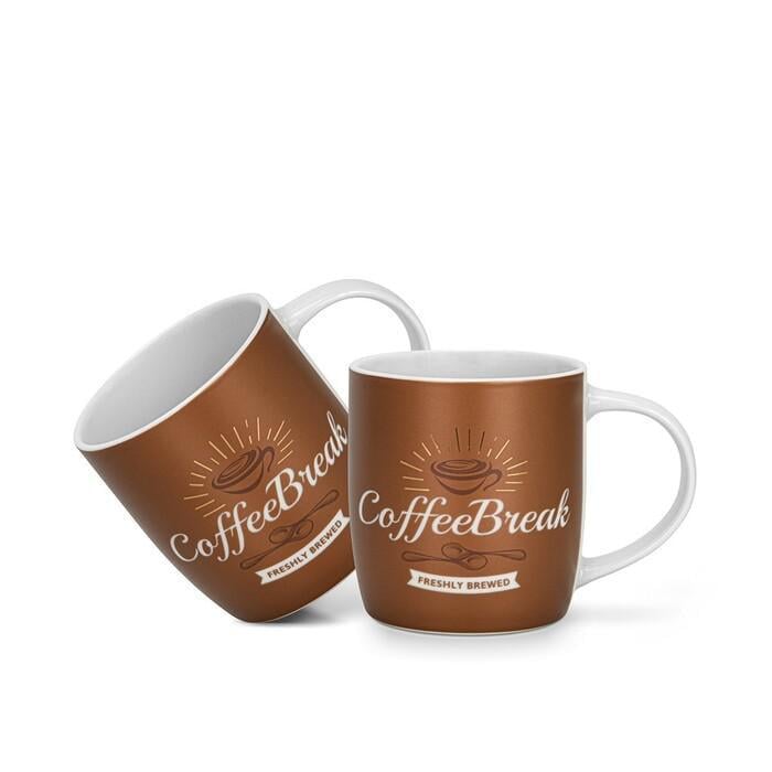 Набор кружек Fissman Coffee BREAK фарфор 310 мл 2 шт. (3711)