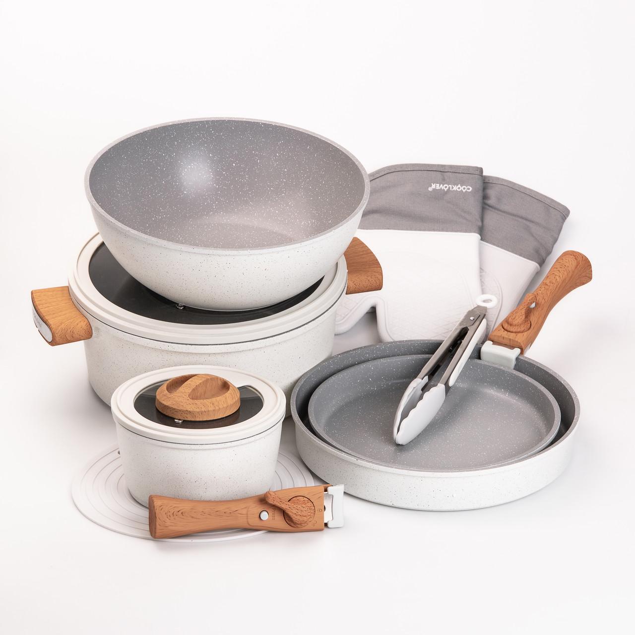 Набір алюмінієвого посуду MGC з антипригарним покриттям 11 предметів - фото 2 Набір алюмінієвого посуду MGC з антипригарним покриттям 11 предметів - фото 2