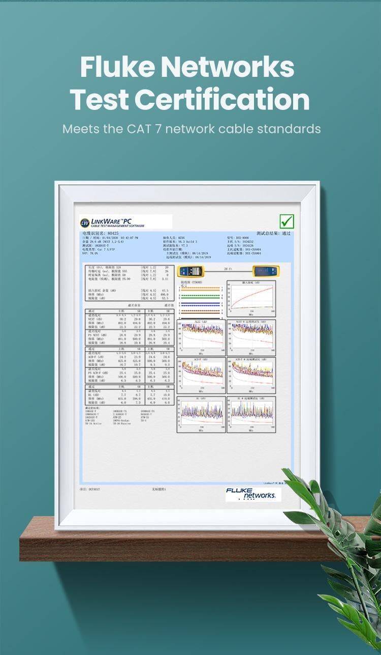 Интернет-кабель UGREEN Cat.7 F/FTP 10 Гбит/с 600 МГц POE Lan RJ45 RJ 45 0,5 м Черный (80420) - фото 3 Интернет-кабель UGREEN Cat.7 F/FTP 10 Гбит/с 600 МГц POE Lan RJ45 RJ 45 0,5 м Черный (80420) - фото 3