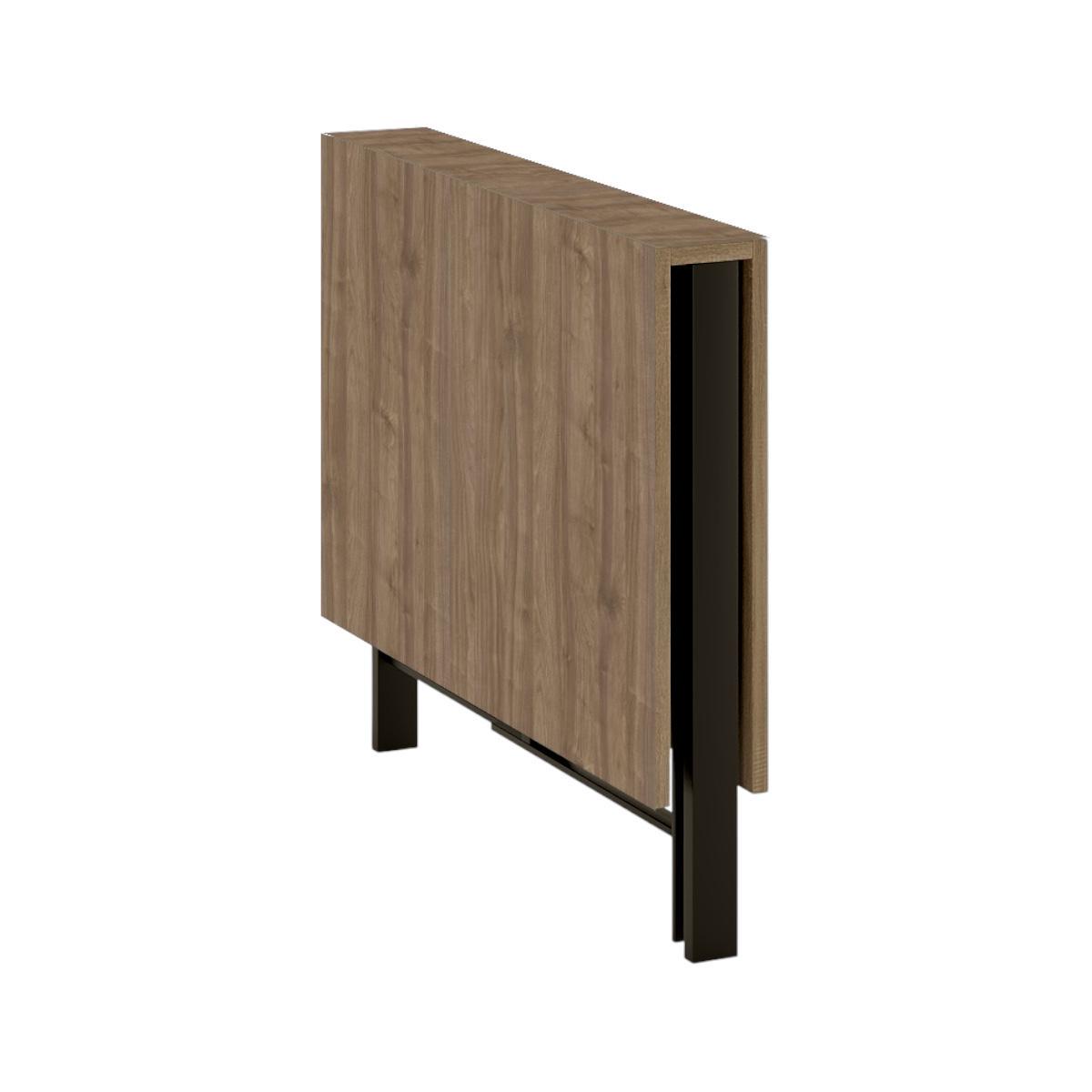 Обеденный стол-трансформер Voody 1300x900x756 мм Орех селект/Черные ножки (GATB26240000030) - фото 2 Обеденный стол-трансформер Voody 1300x900x756 мм Орех селект/Черные ножки (GATB26240000030) - фото 2