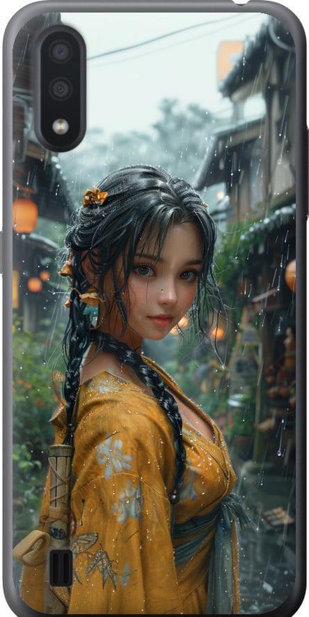 Чехол на Samsung Galaxy A01 A015F Anime-girl (6133t-1842-42517)