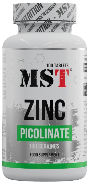 Цинк Пиколинат MST Zinc picolinate 25 мг 100 таблеток