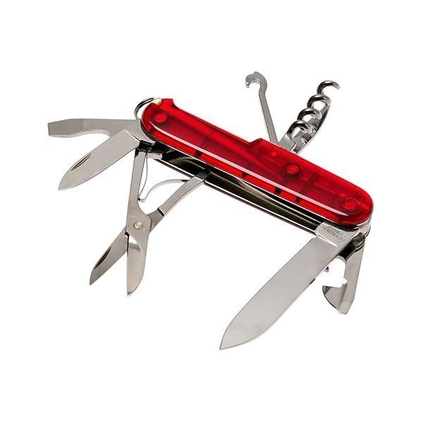 Туристический нож складной Victorinox Transparent Red Blister (1.3703.TB1) - фото 3