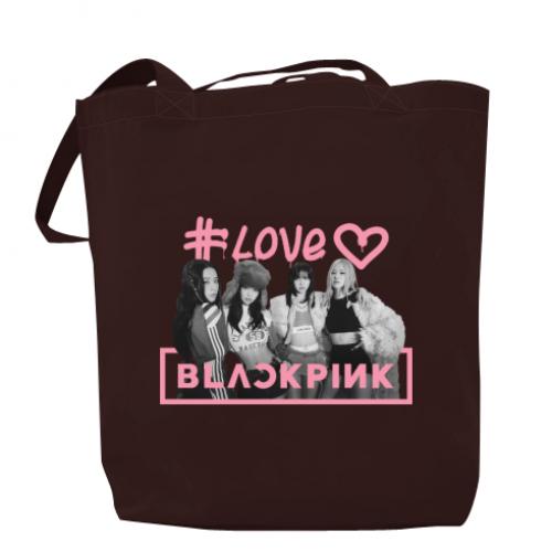 Шоппер Blackpink poster 37x41 см Шоколадный (17134278-12-200013)