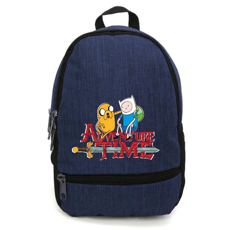 Школьный рюкзак подростковый Cappuccino Toys с принтом Adventure time-001 12,5 л Синий (1404954844)
