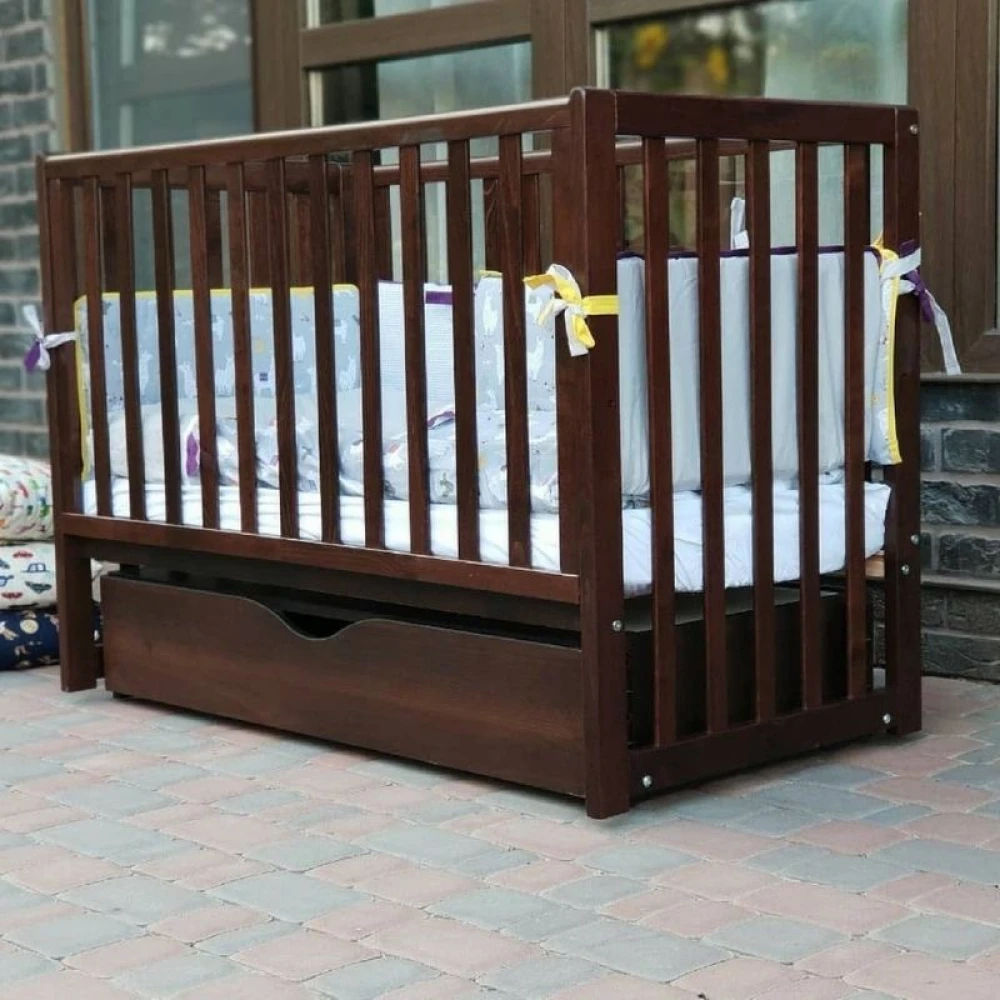 Дитяче ліжечко Veres ЛД 13 120x60 см Горіх - фото 9 Дитяче ліжечко Veres ЛД 13 120x60 см Горіх - фото 9