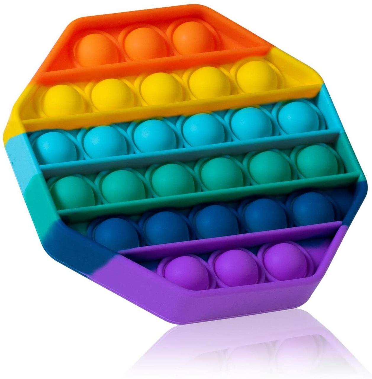 Игрушка-антистресс Pop It Octagon 12,5х12,5 см Rainbow (101102)