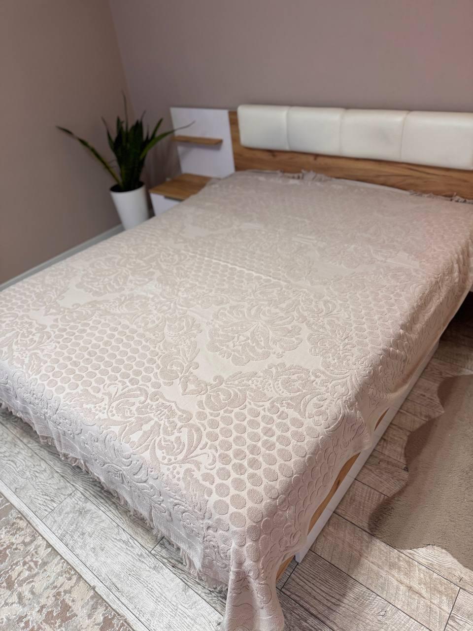 Простирадло махрове 150х200 см Бежевий (Д-Al-mahr-pr-005) - фото 1