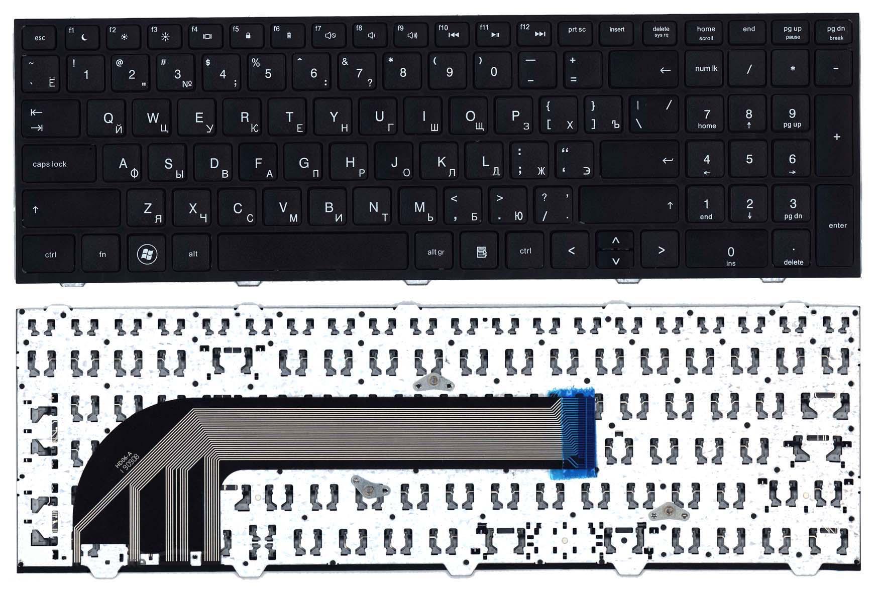 Клавиатура для ноутбука HP ProBook 4540S/4545S Black Frame Black