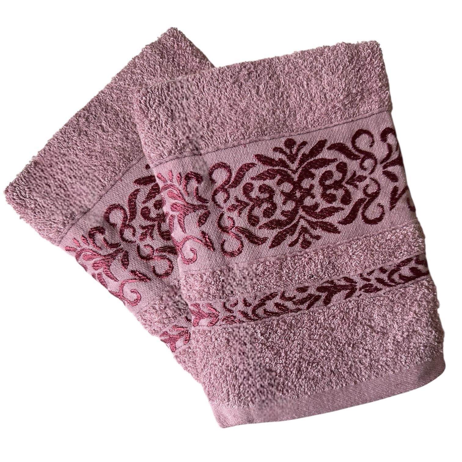 Рушник махровий Malloory Home 70x140 см Рожевий (68-15-180-5) - фото 1 Рушник махровий Malloory Home 70x140 см Рожевий (68-15-180-5) - фото 1