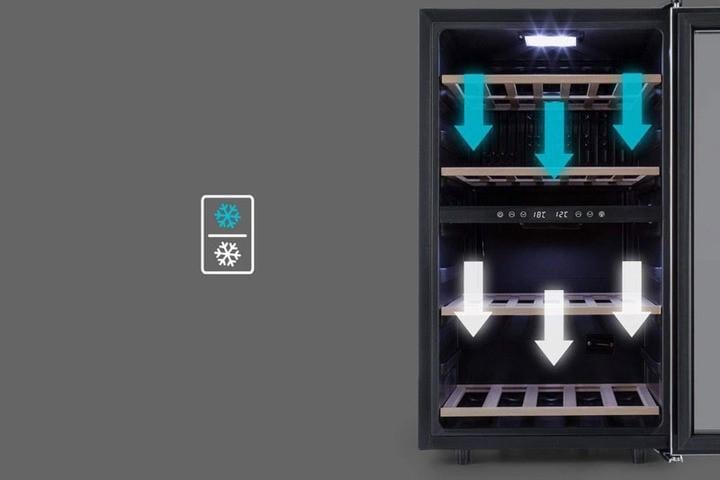 Холодильник для вина KLARSTEIN Vinamour 45 Duo (10034216) - фото 5 Холодильник для вина KLARSTEIN Vinamour 45 Duo (10034216) - фото 5