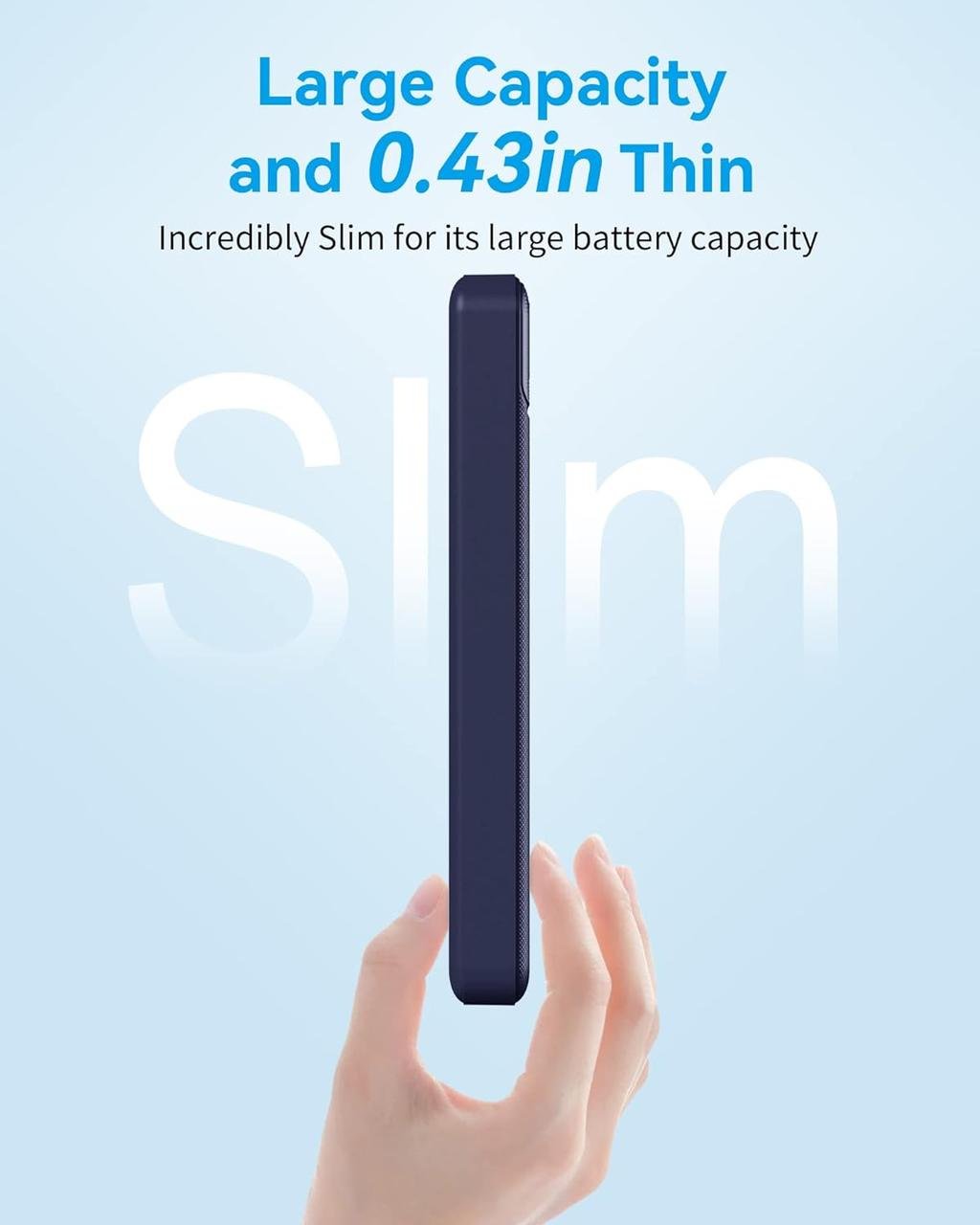 Зарядні пристрої AsperX Power Bank 15 000 мА·год з входом і виходом USB-C 2 шт. - фото 2