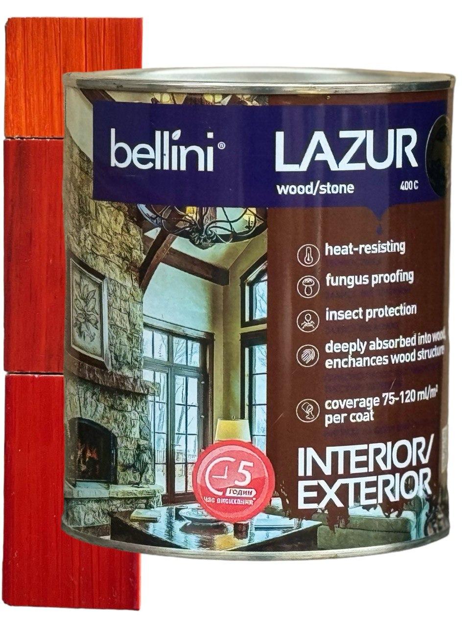 Лазурь Bellini 2,5 л Вишня (635990691) - фото 1 Лазурь Bellini 2,5 л Вишня (635990691) - фото 1