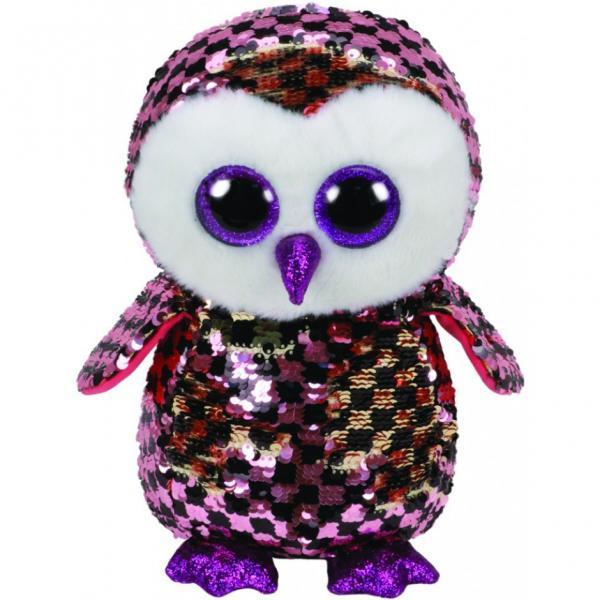 М'яка іграшка TY Flippables Сова Checks 25 см (36785)