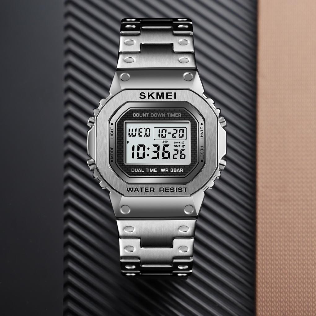Часы наручные Skmei 1456 Silver (17135) - фото 2 Часы наручные Skmei 1456 Silver (17135) - фото 2