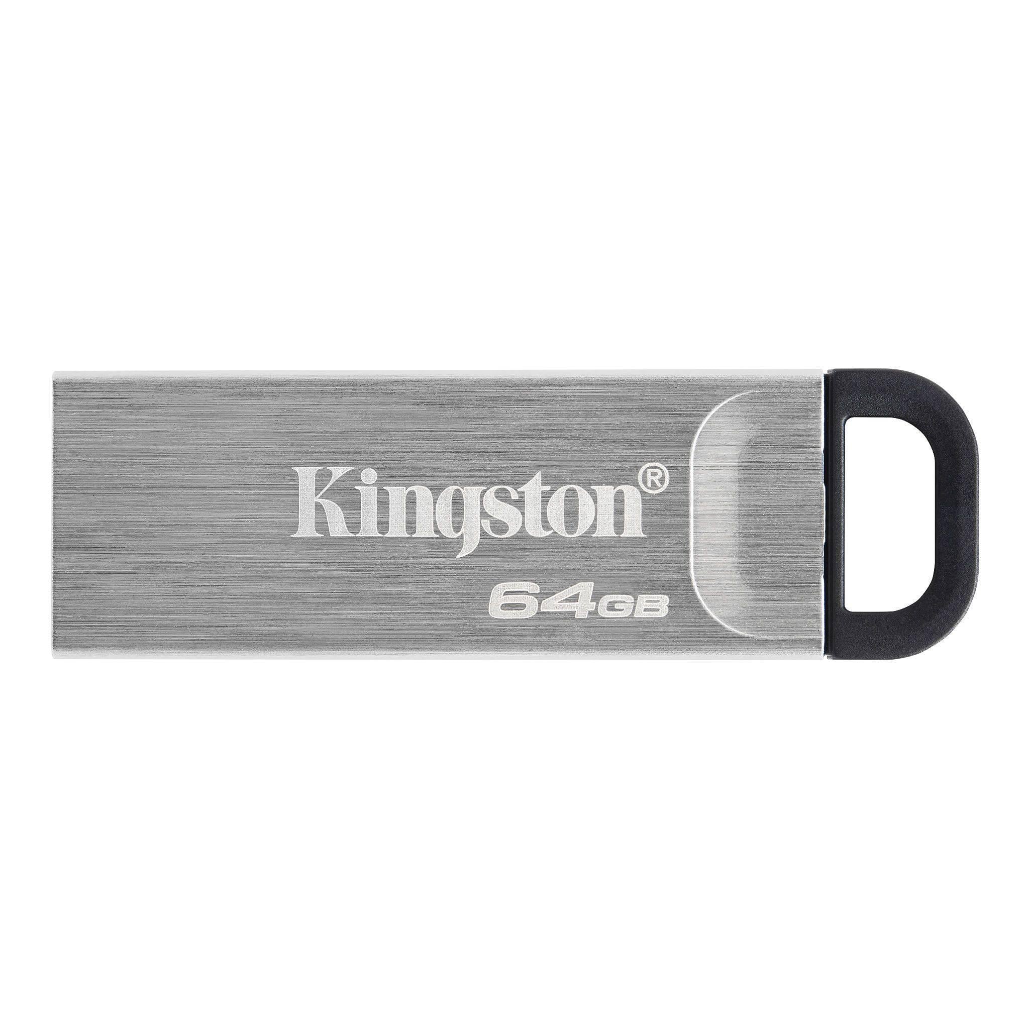Флэш-накопитель Kingston USB 3.2 DT Kyson 64 Гб Silver/Black (34602395) Флэш-накопитель Kingston USB 3.2 DT Kyson 64 Гб Silver/Black (34602395)