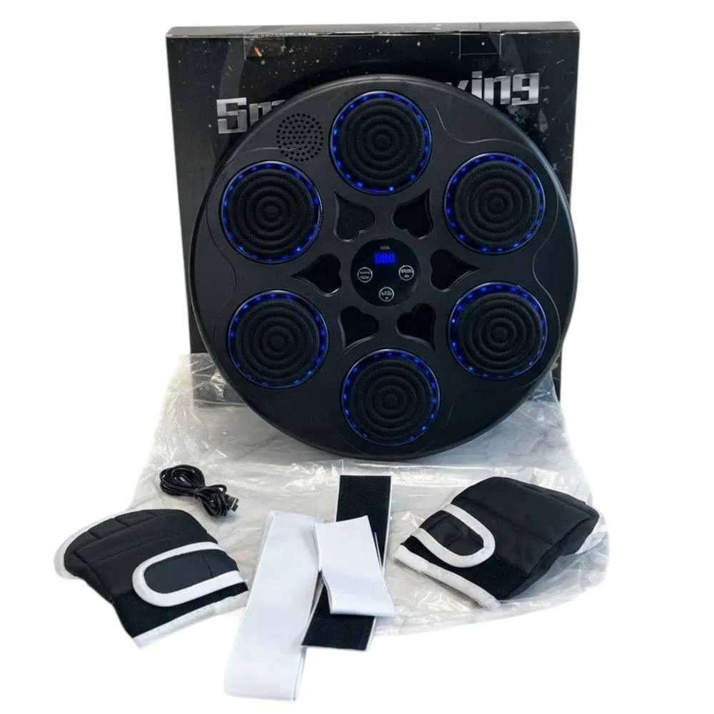 Боксерська мішень Smart Boxing Machine 40 см з 6 цілями/рукавичками/підсвічуванням та музикою (f8a1f964)