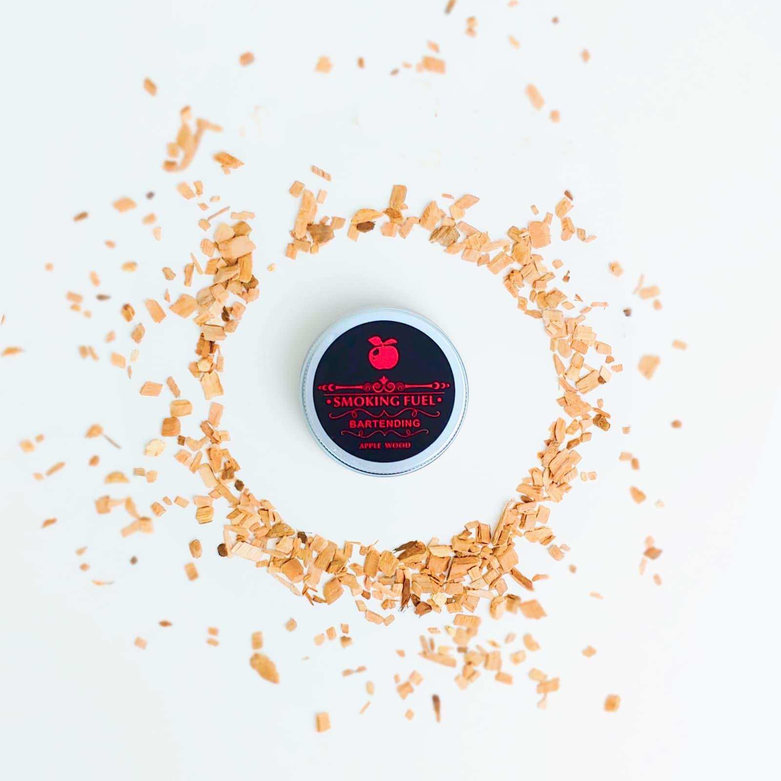 Тріски деревʼяні для смоукера Olin&Olin Яблуко для коптіння коктейлів ароматичні (2571-W-ch-a)