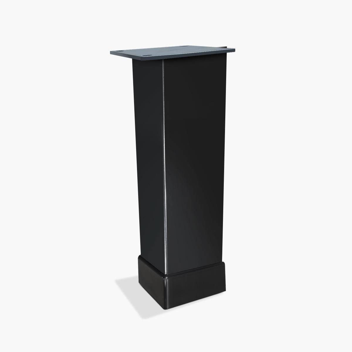 Ножка мебельная Bravo Tower 40х40х120 мм Черный - фото 1 Ножка мебельная Bravo Tower 40х40х120 мм Черный - фото 1