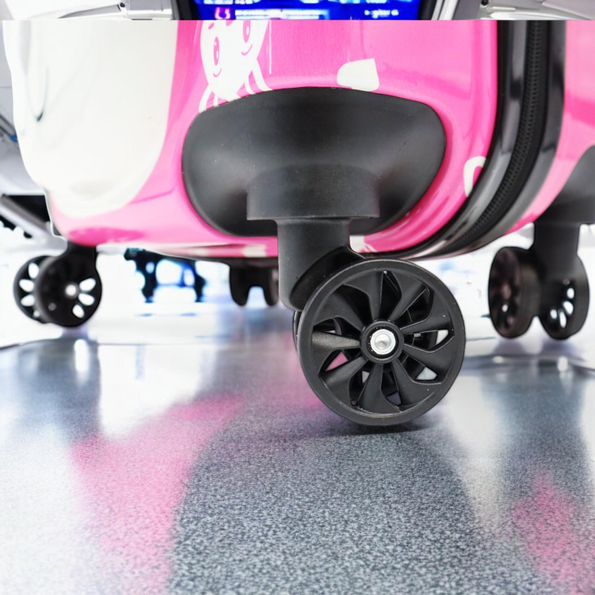 Валіза дитяча H&H Little Bunny Raspberry ABS-пластик на 4 коліщатках з кодовим замком 35 л (S_D-8) - фото 6 Валіза дитяча H&H Little Bunny Raspberry ABS-пластик на 4 коліщатках з кодовим замком 35 л (S_D-8) - фото 6