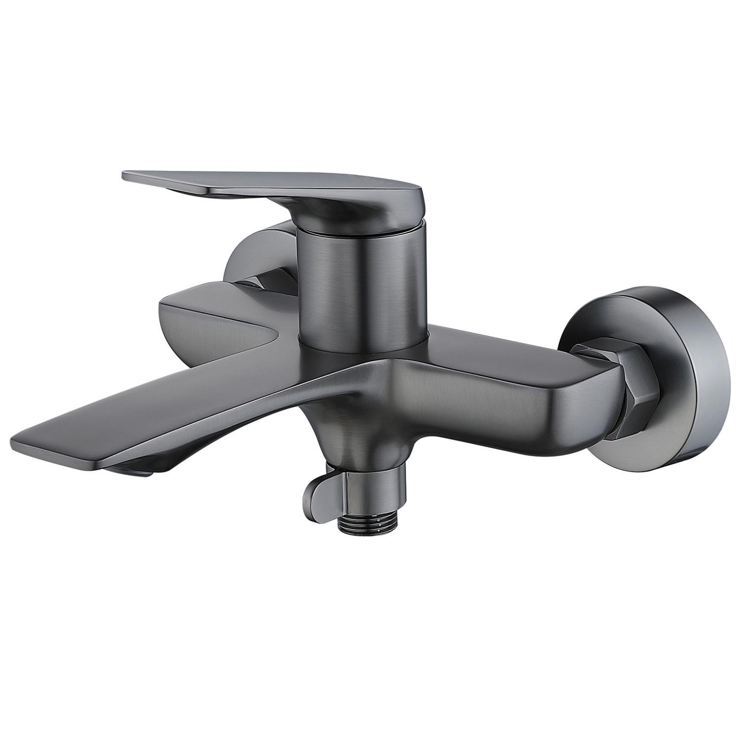 Змішувач для ванної Q-tap Vlasta New QTVLA259GMB45643 одноважільний Графітовий (233714)