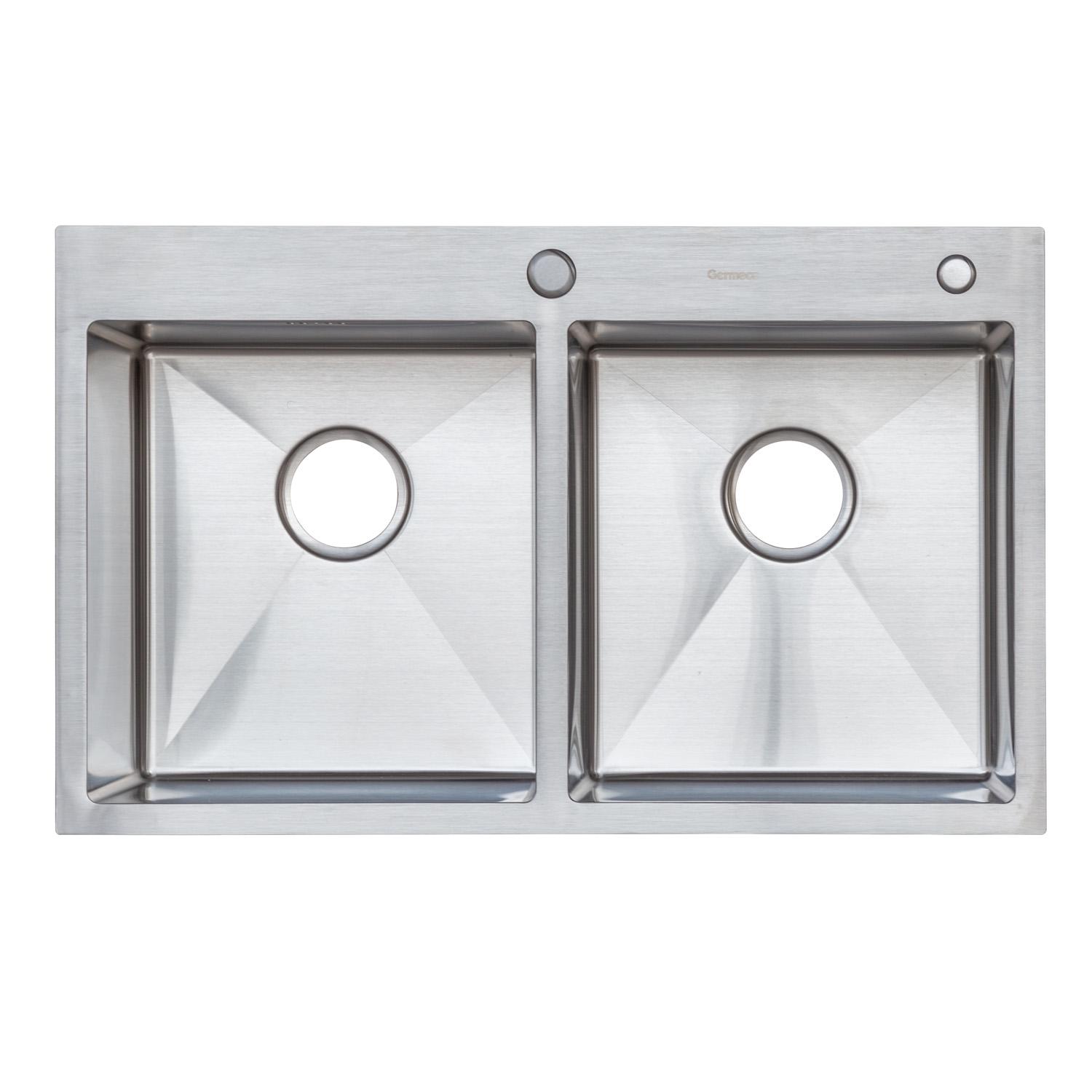 Мойка кухонная Platinum Handmade HSB на две чаши без креплений 78х48 см (000032591) Мойка кухонная Platinum Handmade HSB на две чаши без креплений 78х48 см (000032591)