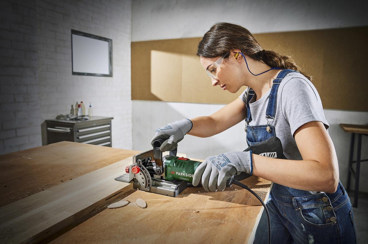 Фрезер ламельний PARKSIDE PFDF 900 B2 900 Вт з 6 налаштуваннями глибини - фото 9 Фрезер ламельний PARKSIDE PFDF 900 B2 900 Вт з 6 налаштуваннями глибини - фото 9