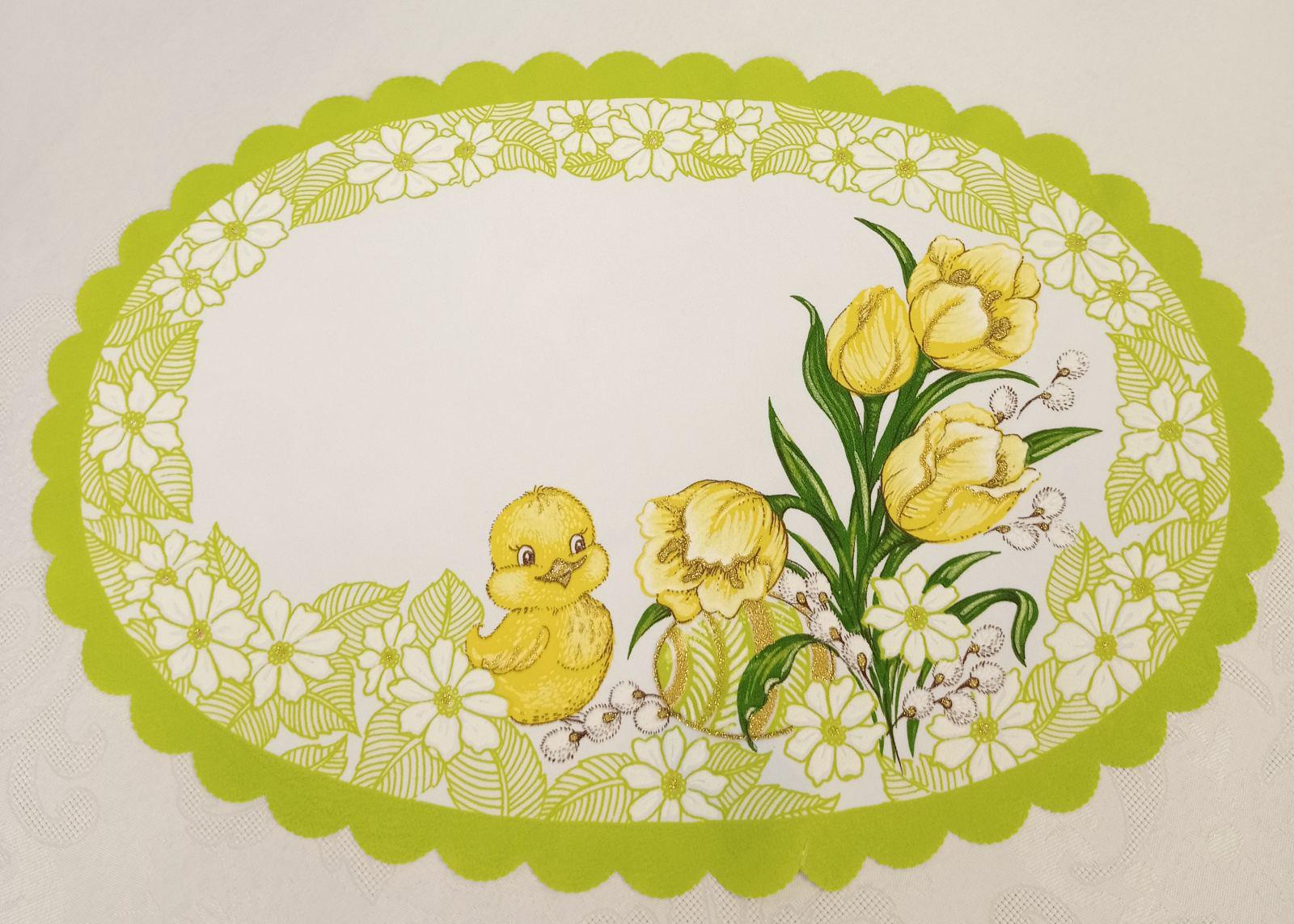 Салфетка пасхальная Easter Melody 30x45 см Olive (CN14645)