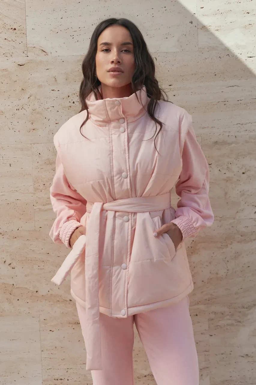 Жилет женский XXL-3XL Розовый (2738638809)