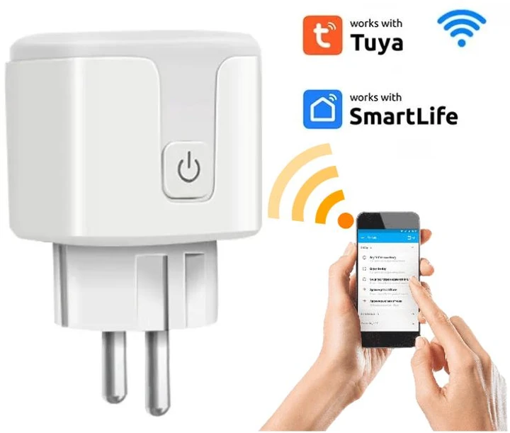 Розумна розетка Tuya Smart WiFi 16 А 3680 Вт (JJ17) - фото 2 Розумна розетка Tuya Smart WiFi 16 А 3680 Вт (JJ17) - фото 2