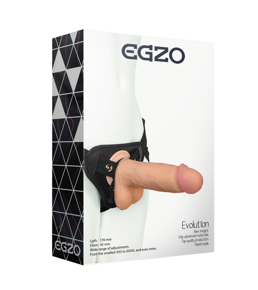 Страпон реалістичний EGZO Evolution STR004 з кібершкіри ( 38131743)