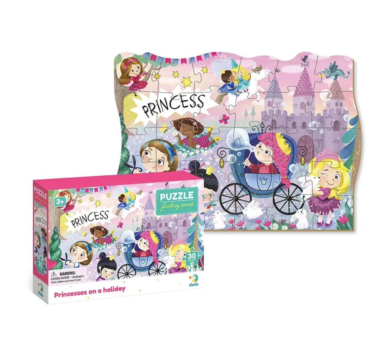 Пазл картонний для дітей Dodo Принцеси на відпочинку 30 деталей Пазл картонний для дітей Dodo Принцеси на відпочинку 30 деталей