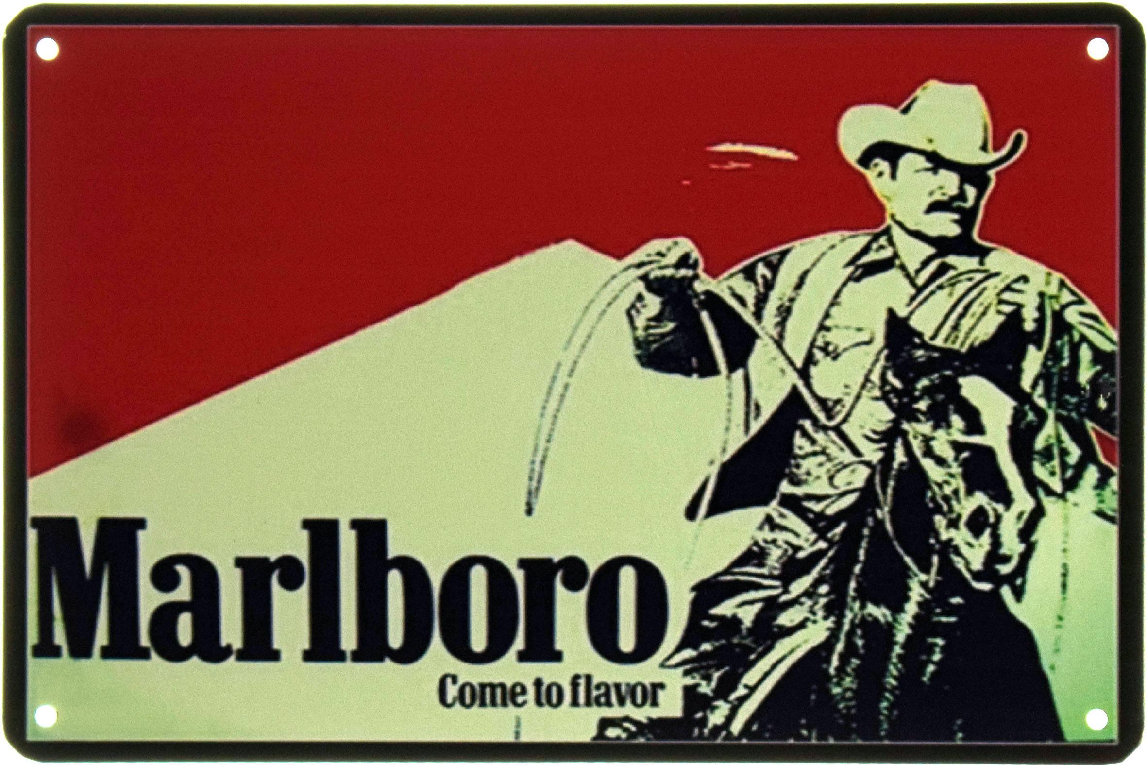 Табличка металлическая Marlboro Come To Flavor 20x30 см