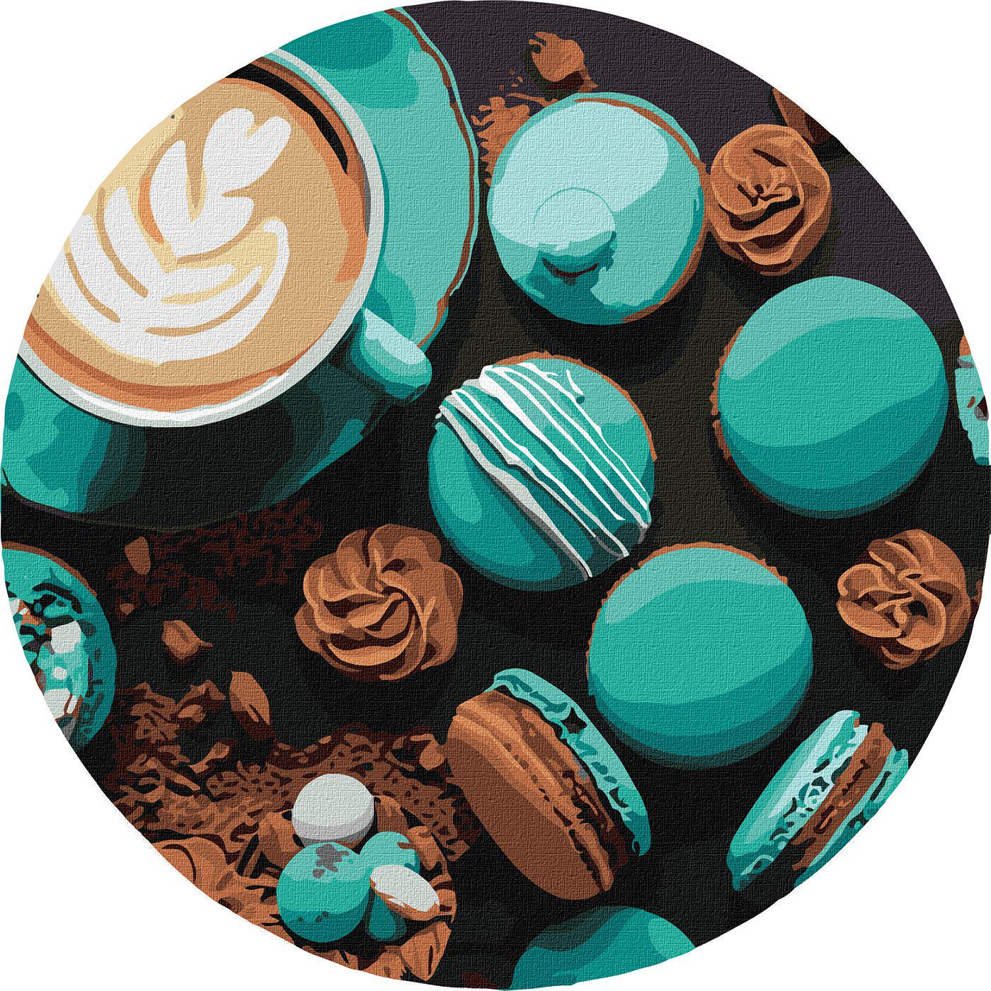 Набір для розпису по номерах Ideyka Ideyka Шоколадна насолода кно-r1013 d 39 см (MTT-170021)