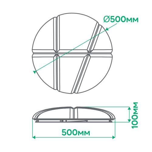 Светильник светодиодный Ardero BALLOON 72 Вт (AL5000-4ARD) - фото 4 Светильник светодиодный Ardero BALLOON 72 Вт (AL5000-4ARD) - фото 4