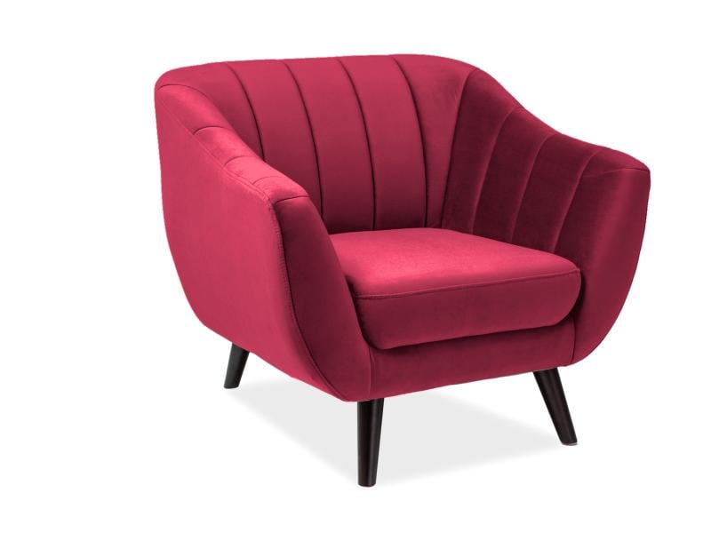 Кресло Molly 1 Velvet Бордовый/Венге (MOLLY1V59BO)