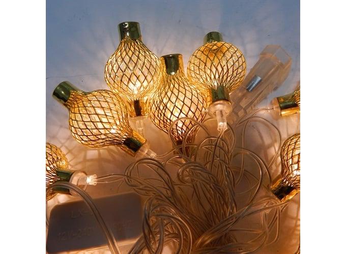 Гірлянда LED 20 Китайські ліхтарики Золота (218-21523145) Гірлянда LED 20 Китайські ліхтарики Золота (218-21523145)