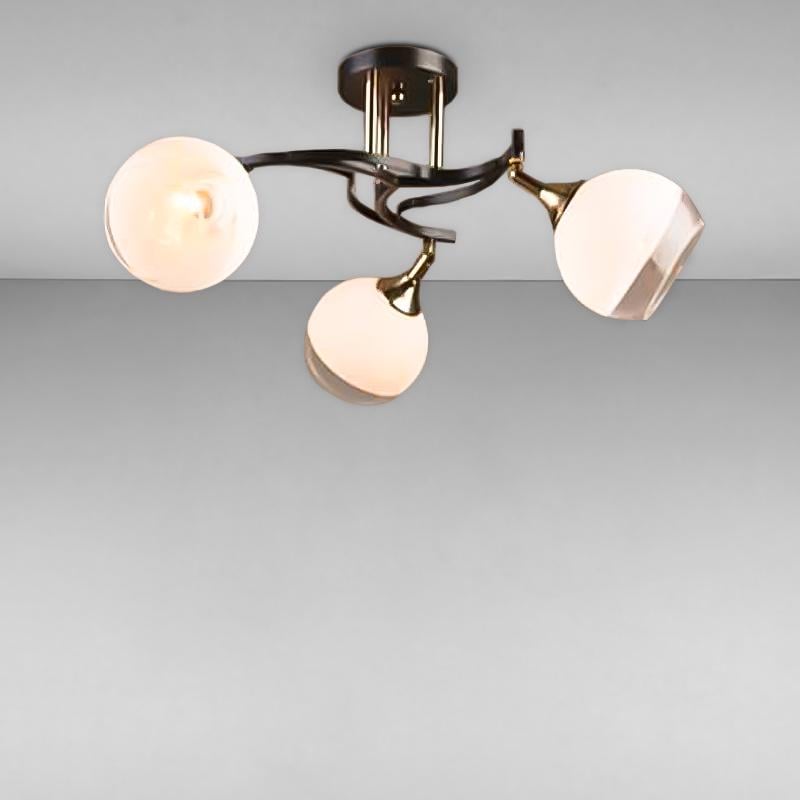 Люстра потолочная Light House MX-16376/3 на три лампы Черный/Золото