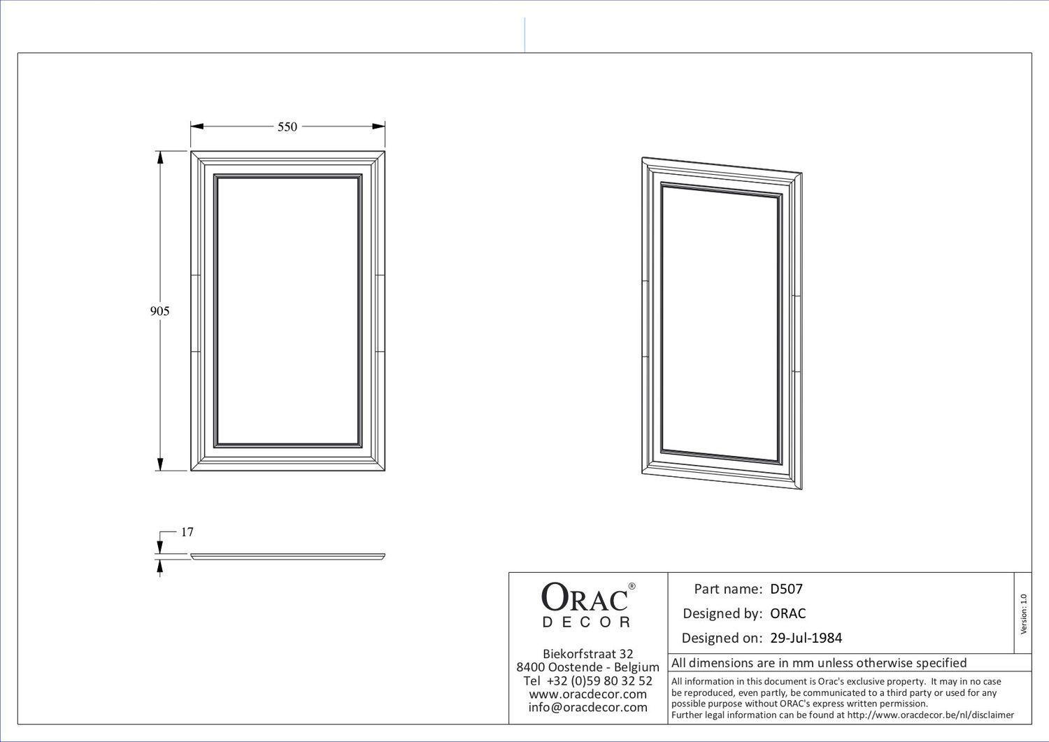 Дверна панель Orac Decor D507 дюрополимерная - фото 2 Дверна панель Orac Decor D507 дюрополимерная - фото 2
