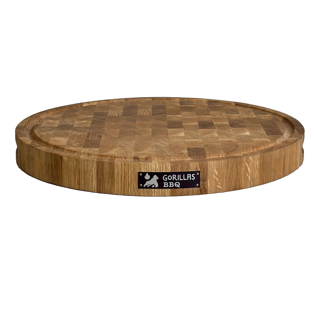 Дошка обробна Gorillas BBQ дерев'яна кругла торцева 40 см (DS6)
