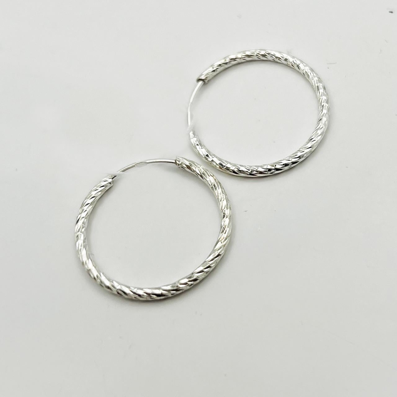 Серебряные серьги-кольца d 23 мм 1,5 г (2449299729) Серебряные серьги-кольца d 23 мм 1,5 г (2449299729)