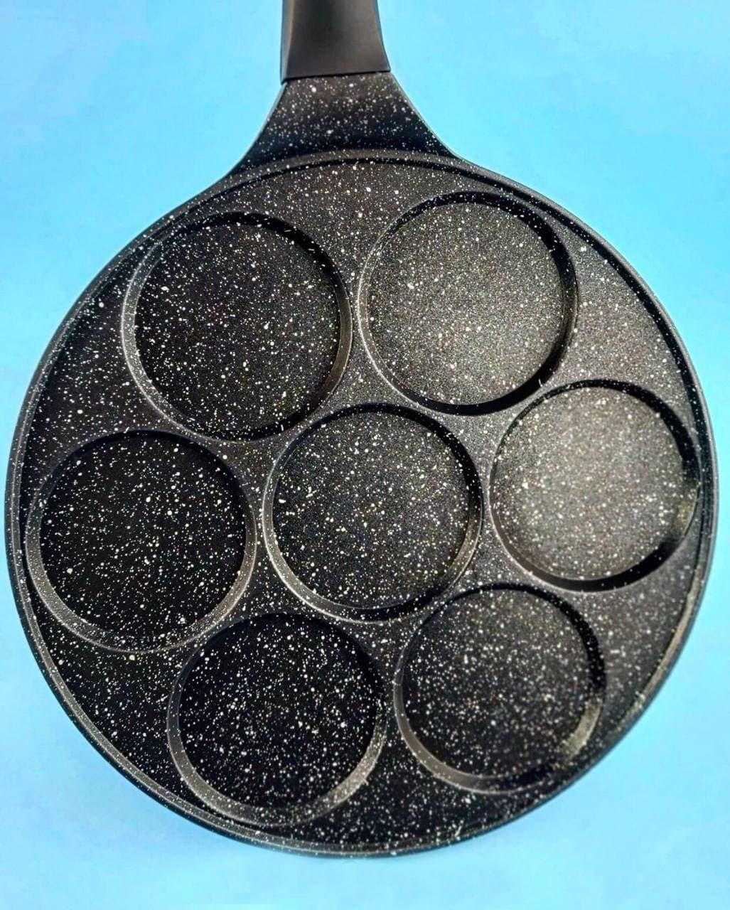 Сковорідка для млинців Edenberg з антипригарним мармуровим покриттям 27 см (EB-7512) - фото 2 Сковорідка для млинців Edenberg з антипригарним мармуровим покриттям 27 см (EB-7512) - фото 2